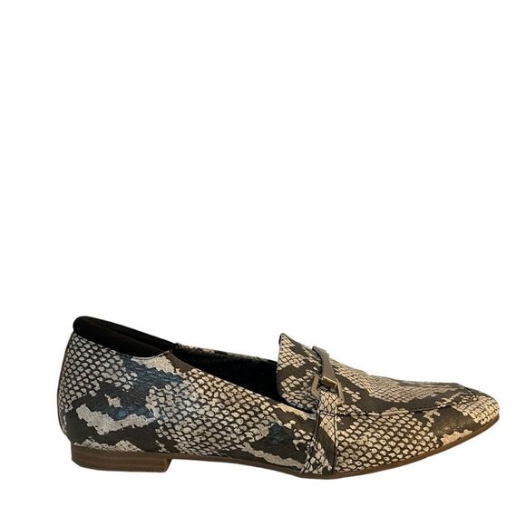 Dr. Scholl's Snakeskin Maverick Square Toe Loafers - Picture 2 of 9
